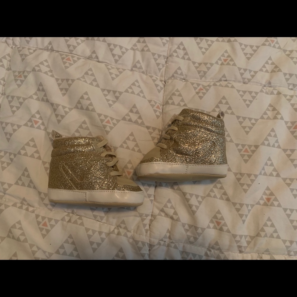 Infants gold high tops